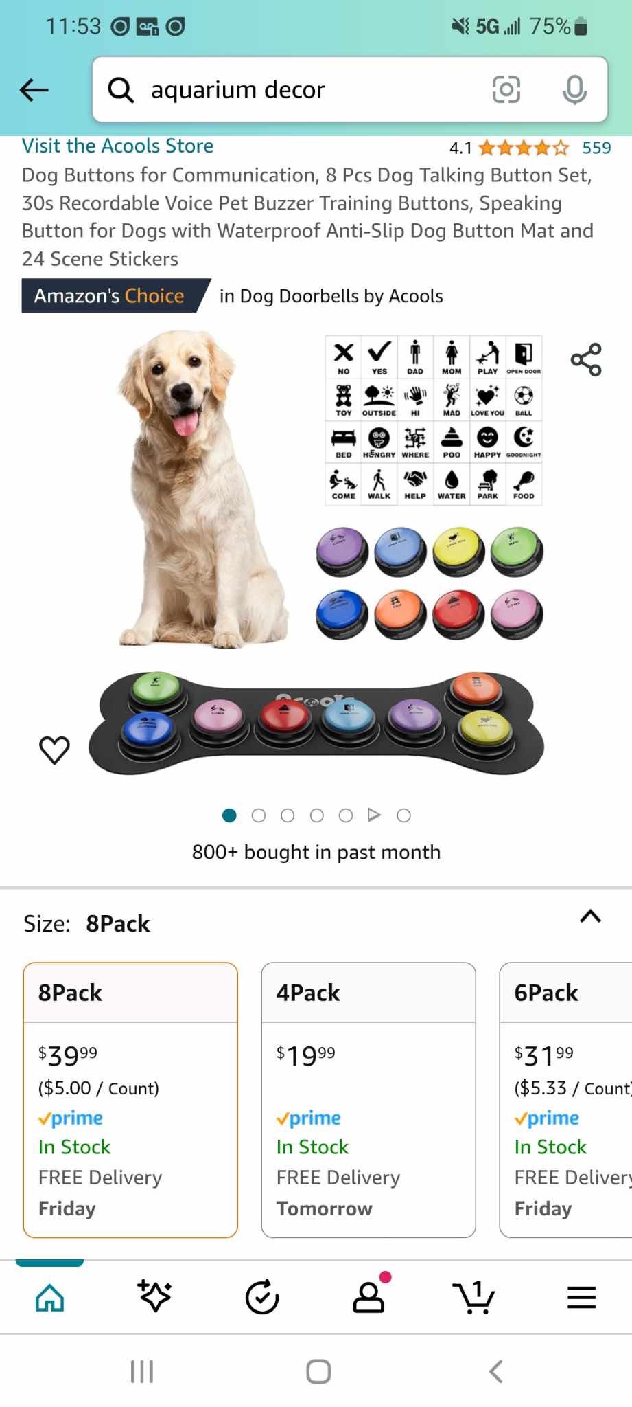 Cat And Dog Talking Button Set 