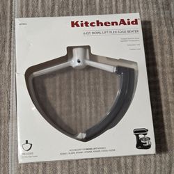 $20 Kitchenaid Paddle With Scraper Side For 6qt Mixer. For Bowl-Lift Models KD2661, KL26M, KP26M1, KP26M8, KP26N9, KV25G, KV25M.