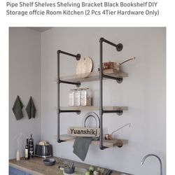 Pipe shelf brackets
