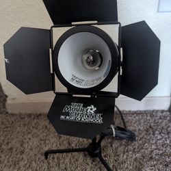 1990s Vintage The Movie Channel Heart of Hollywood Spotlight Desk Lamp Works 10"