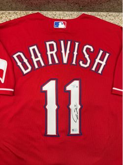 Yu Darvish Signed Authentic Majestic Texas Rangers Jersey Fanatics MLB Authenticated Holo COA