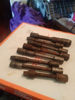 7 APEX DAYTON 1/2 DRIVE AIR IMPACT SOCKETS WITH 1 5 1/2 EXTENSION