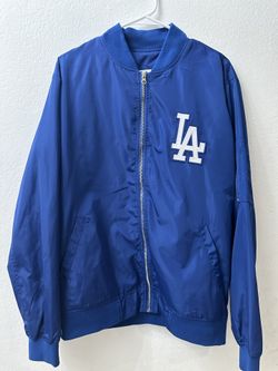 Los Angeles Dodgers JH Design Lightweight Nylon Bomber Jacket - Royal