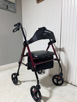 Adult rollator walker
