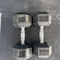 40 Pound Dumbbells