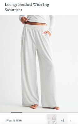 New Abercrombie Wide Leg Sweatpants