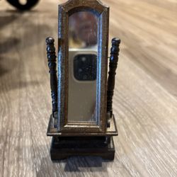 Miniature Dollhouse Standing Mirror