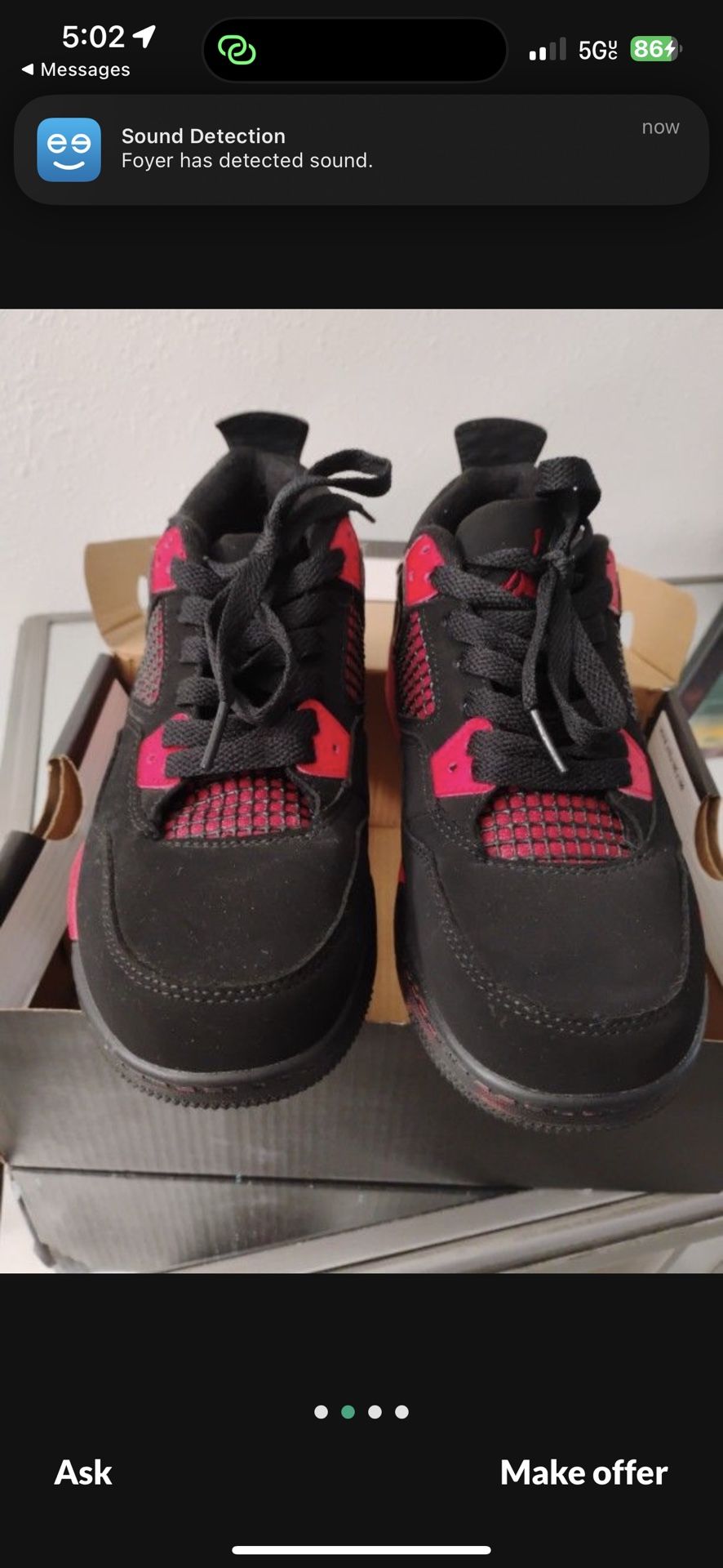 Air Jordan 4s Red Thunder
