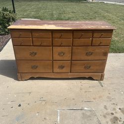 Vintage Solid Wood Dresser