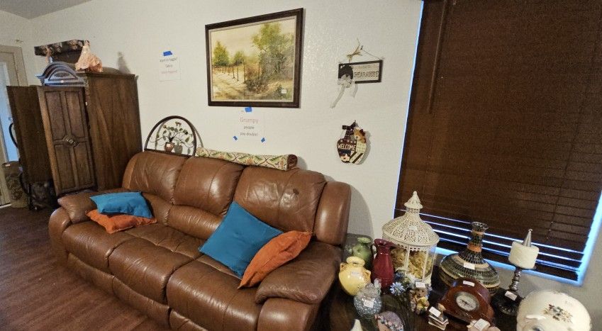 Dual Reclining Leather Sofa & Loveseat