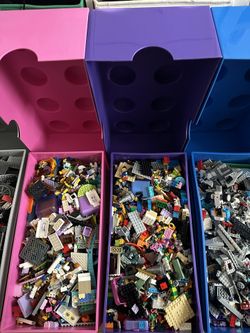Lego Collection Mix Complete with giant brick carrying cases