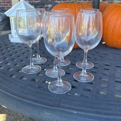 7 wine glasses