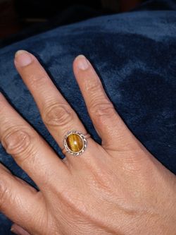 Tiger Eye Silver 925 Ring