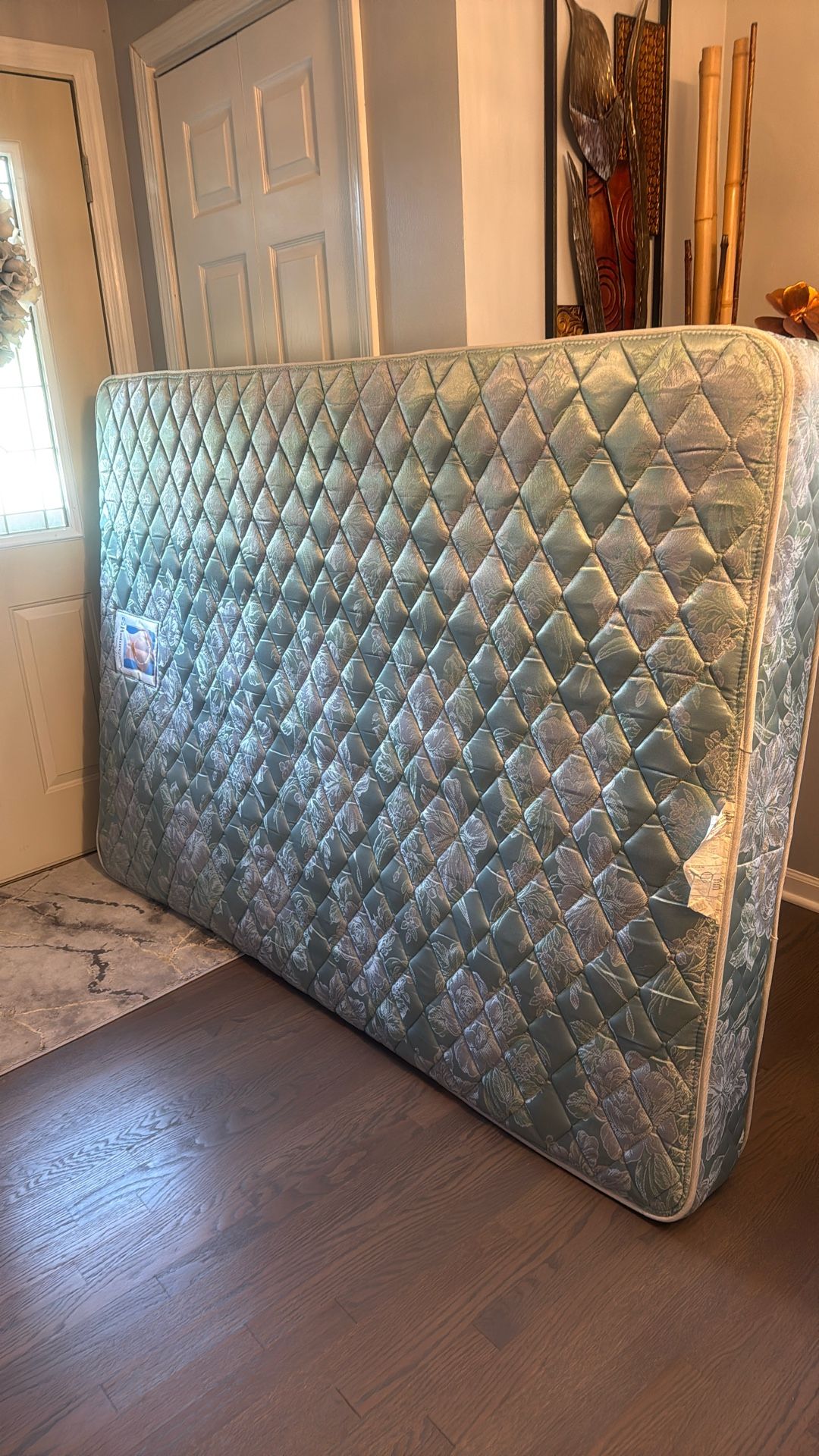 Full Size Mattress, Box Spring And Bed Frame