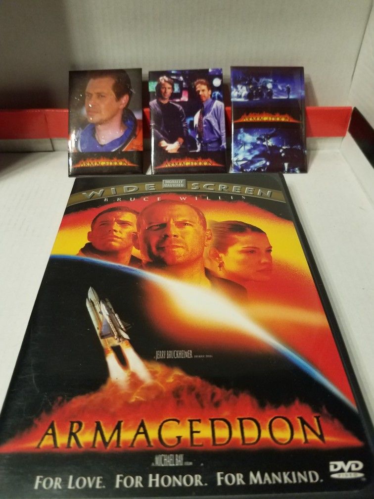 Armageddon DVD With Collectible Movie Pins