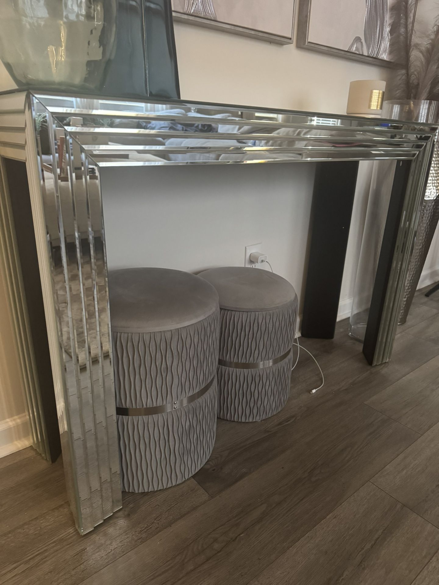 Glass Entryway Table