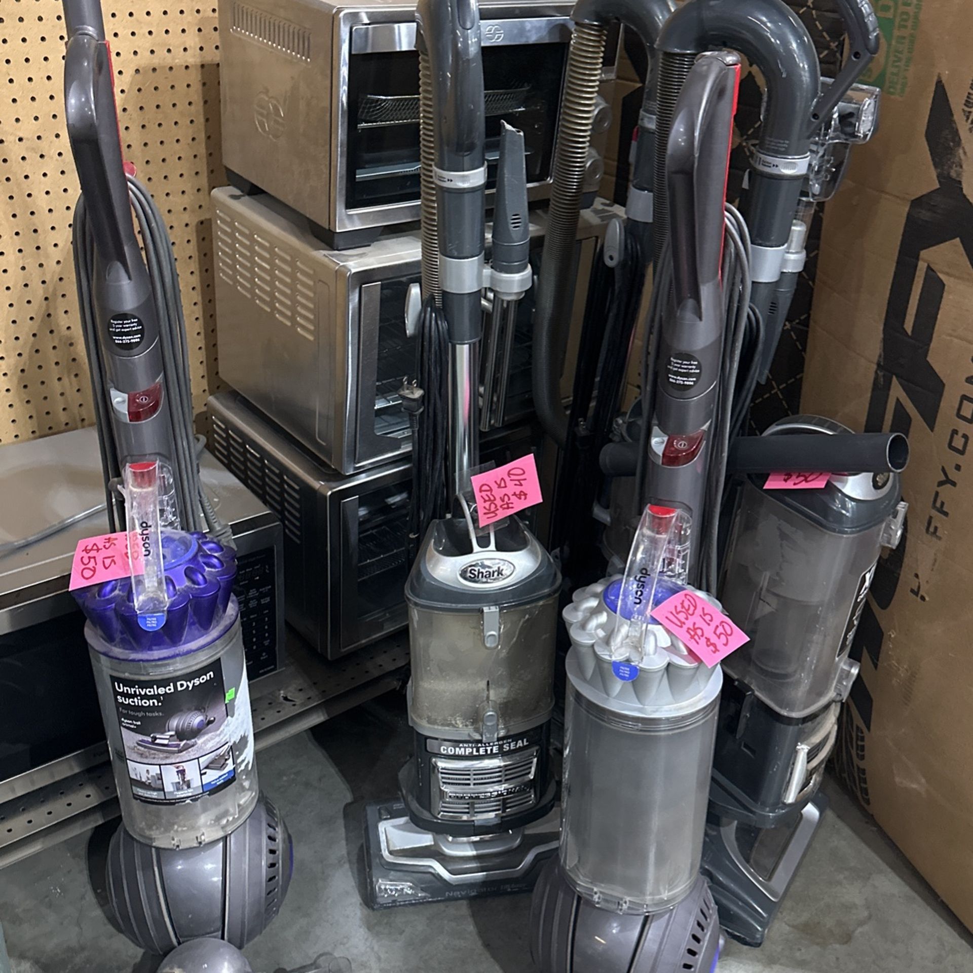 Dyson And Shark Used Vacuums  $40-$50 Each