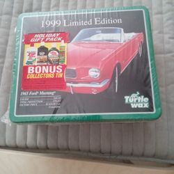 1999  Limited Edition 1965 Ford Mustang Turtle Wax Tin.