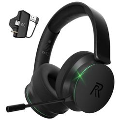 RYR Wireless Gaming Headset for Xbox Series X|S, Xbox One, PS5, PS4, Switch, Mac, Bluetooth 5.3, 3D Surround Sound, Rotatable Earmuffs, Gaming Headpho