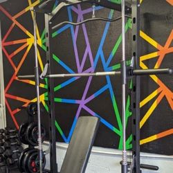 Smith Machines, Power Cages, Squat Racks, Half Racks, Benches, Dumbbells, Weights 