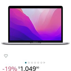 Apple 2022 MacBook Pro Laptop with M2 chip: 13-inch Retina Display, 8GB RAM, 256GB ​​​​​​​SSD ​​​​​​​Storage, Touch Bar, Backlit Keyboard, FaceTime HD