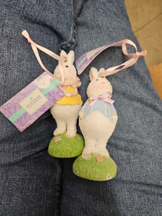 Easter Bunnies Set Of 2
