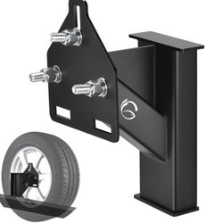 GADFISH Stake Pocket Spare Tire Carrier Mount, 3-Nuts Design Trailer Bracket Heavy Duty Holder, Fits 4 & 5 & 6 Lugs Trailer Wheels On 4",4.5'',4.75'',