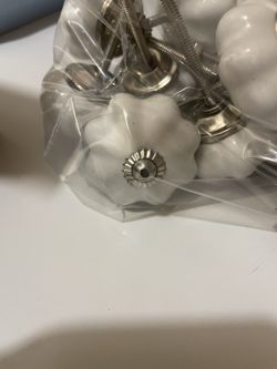 Large Glass Pumpkin Knobs