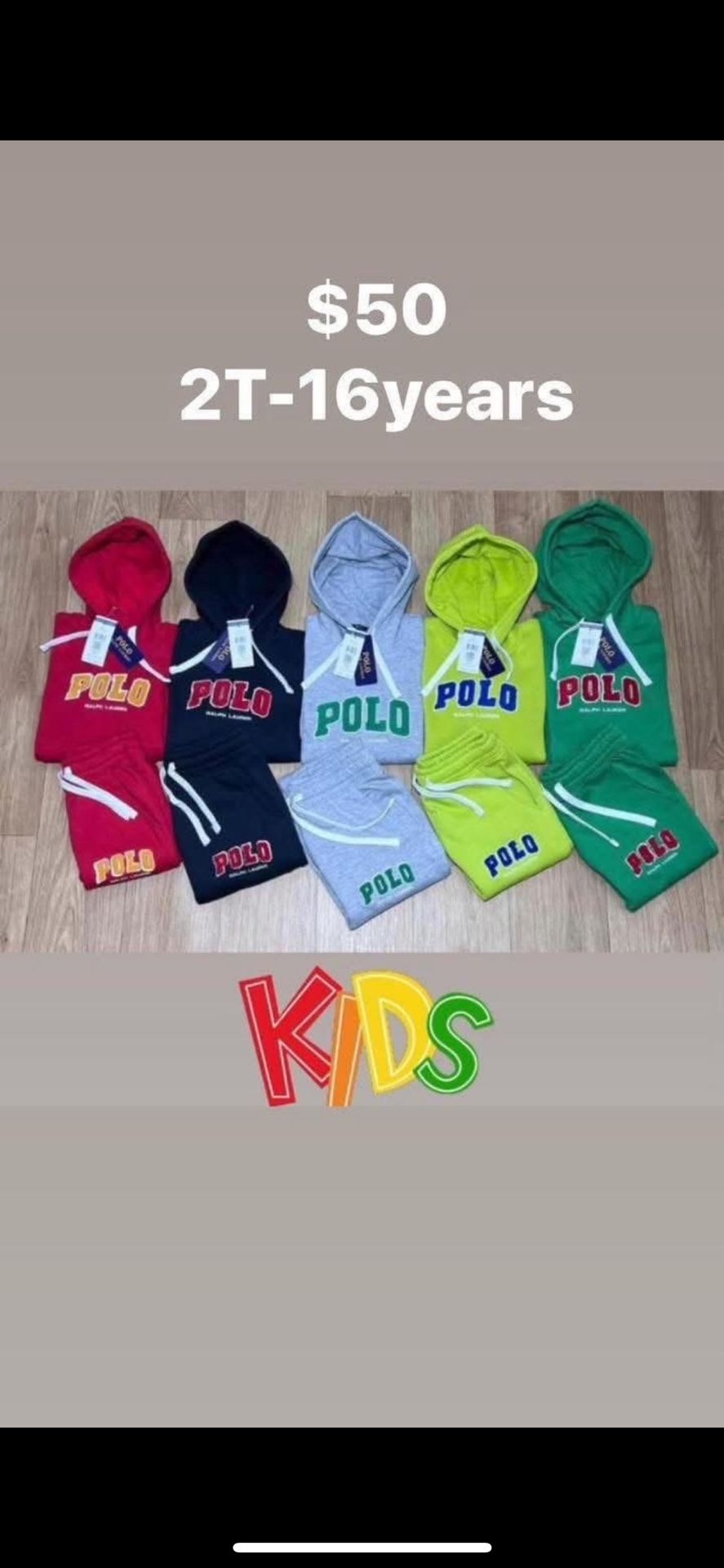 Kids Polo 2T 4T 9/10