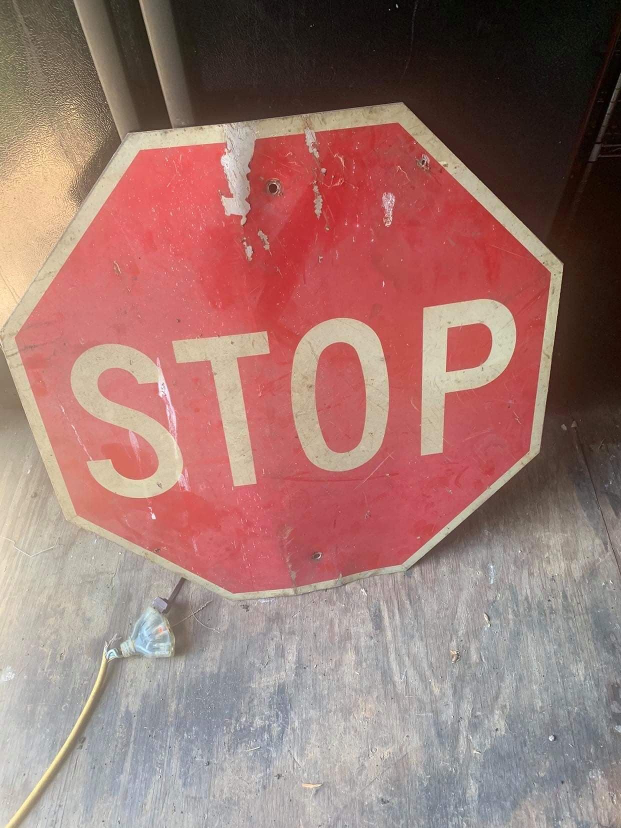 Big aluminum Stop sign