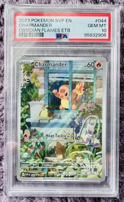 Charmander IR - 2023 Pokemon Obsidian Flames SVP Promo - Illustration Rare - PSA 10 Gem Mint