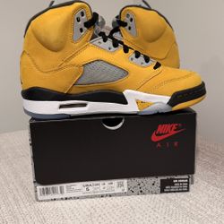 Nike Air Jordan 5 Retro Tokyo T23 (2025) Varsity Maize And Wolf Grey Size 5