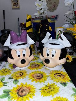 Mickey and Minnie Mummy Cookie Jars