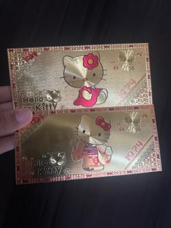 Hello Kitty Gold Foils