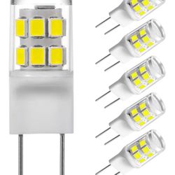 G8 LED Light Bulb, G8 GY8.6 Bi-pin Base, 3W 120V 20W 35W Halogen Replacement Bulb for Under Counter Kitchen Lighting, Under-Cabinet Light, Puck Light 