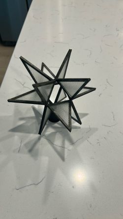 Modern Geometric Metal Star Decor – Shelf Accent Piece