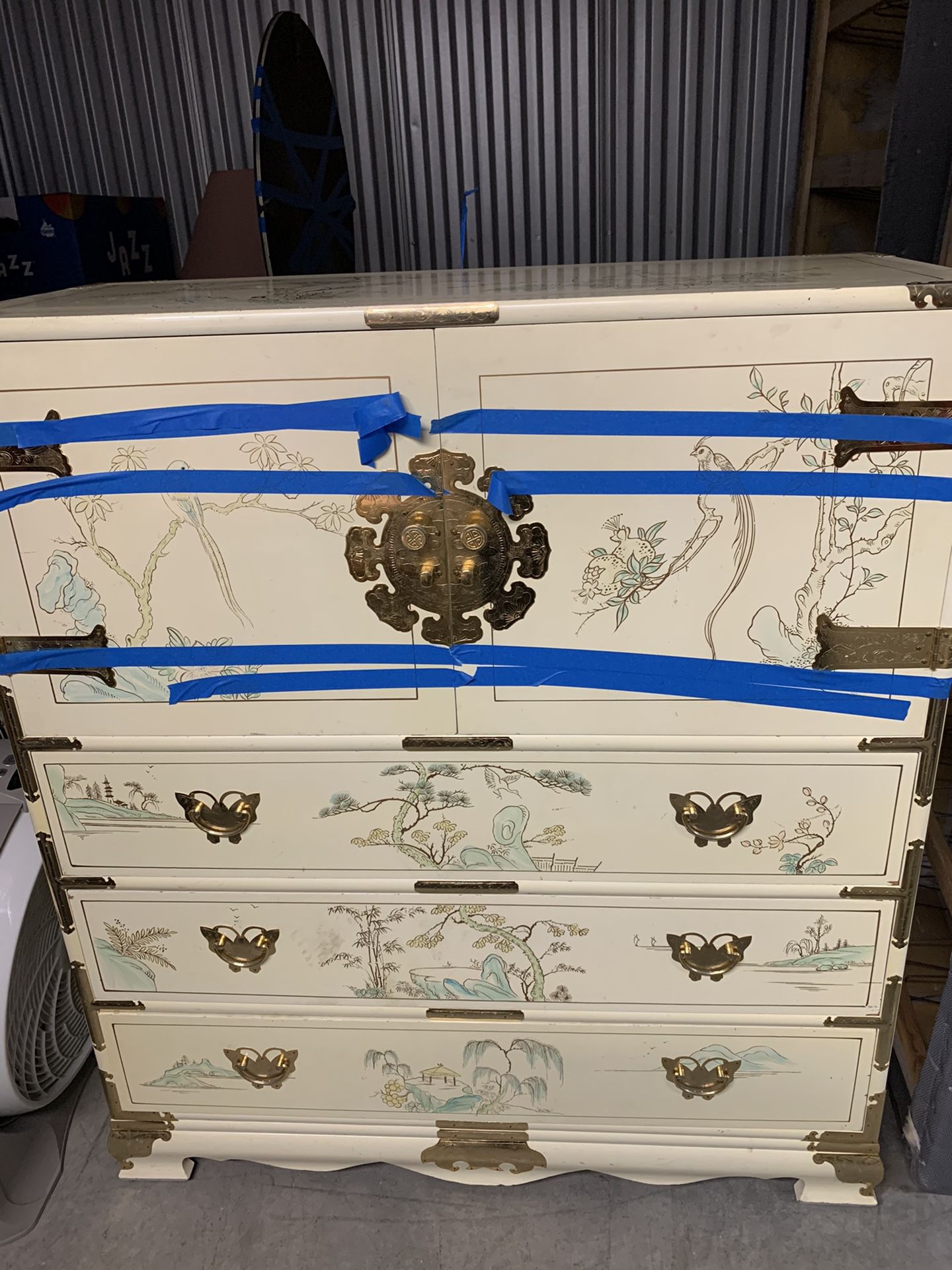 Painted vintage dresser