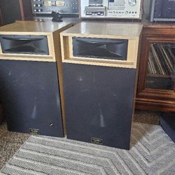 Pair Pro Speakers  Great Sound Please Check Pictures For Reference  Works Perfectly 