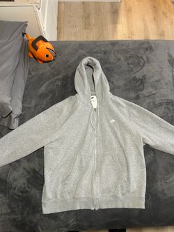 Gray Nike zip up