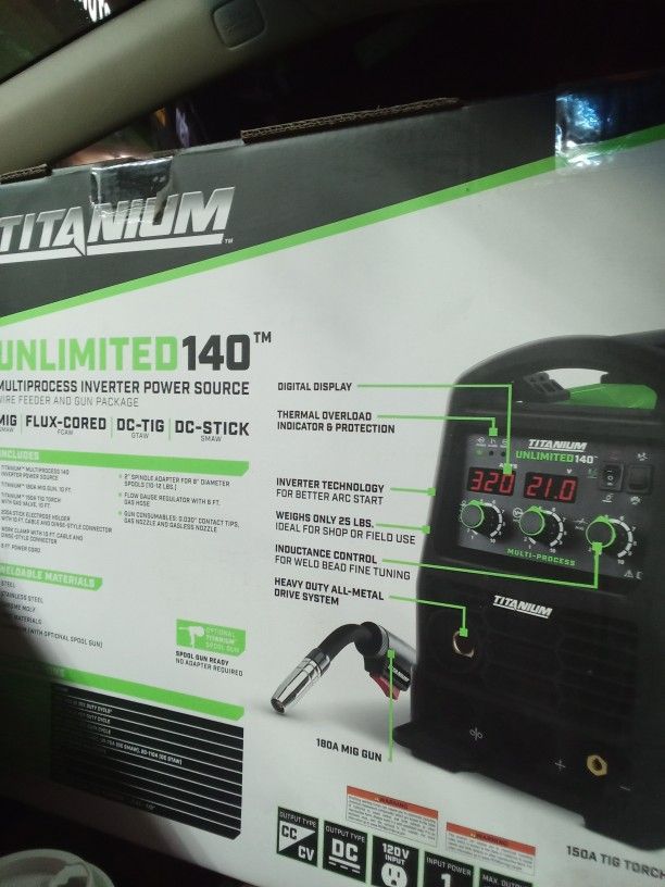 Titanium Unlimited 14 Mig-tig Welder And Inverter