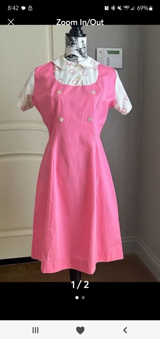Vintage Dunkin Donuts Server Dress