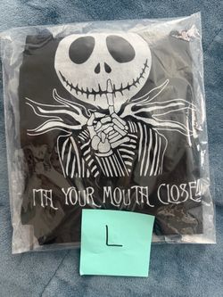 Nightmare Before Christmas Jack Skellington T-Shirt Size L