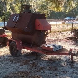 Combination  Comercial Trailier / Wood Burning Grill