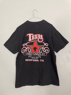 Vintage 1995 Harley Davidson Texas Star Shirt - Single Stitch Hanes Beefy M USA