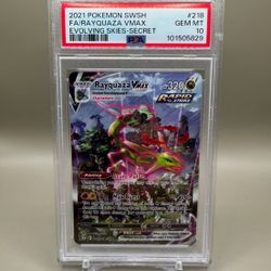 PSA 10 GEM MINT Rayquaza VMAX (Alternate Art Secret) 218/203