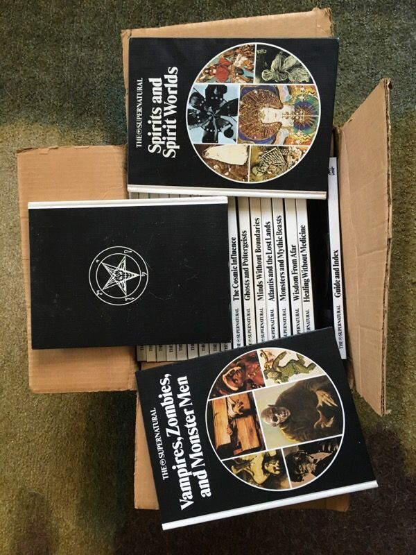 The Supernatural book collection from Aldus books printed in 1975