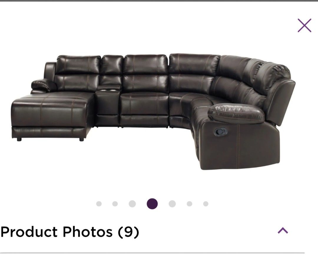 Leather Sectional Recliner With Chaise
