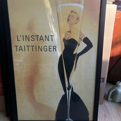 Vintage Taittinger Champagne Ad Print