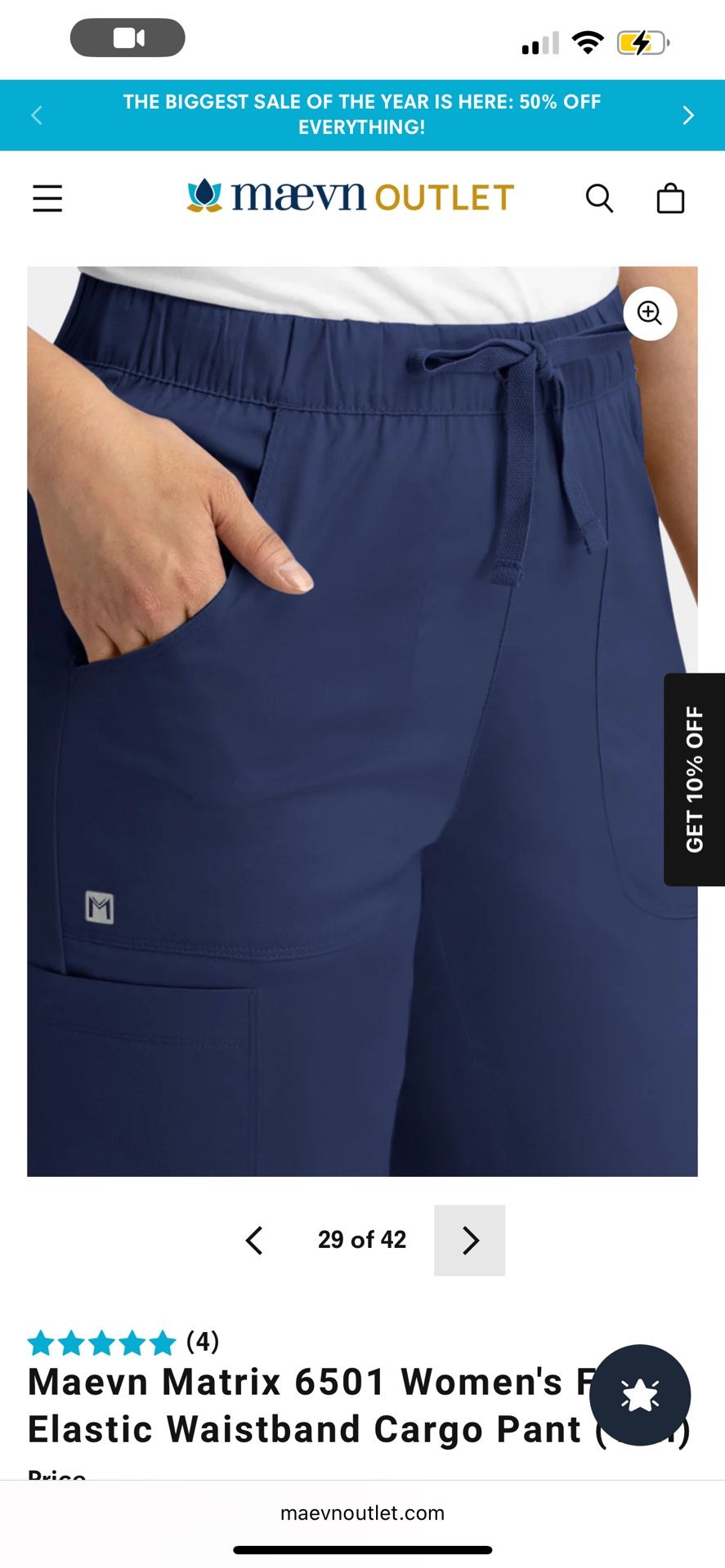 Medium Navy Blue Scrubs