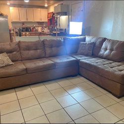 Brown Sectional Couch 